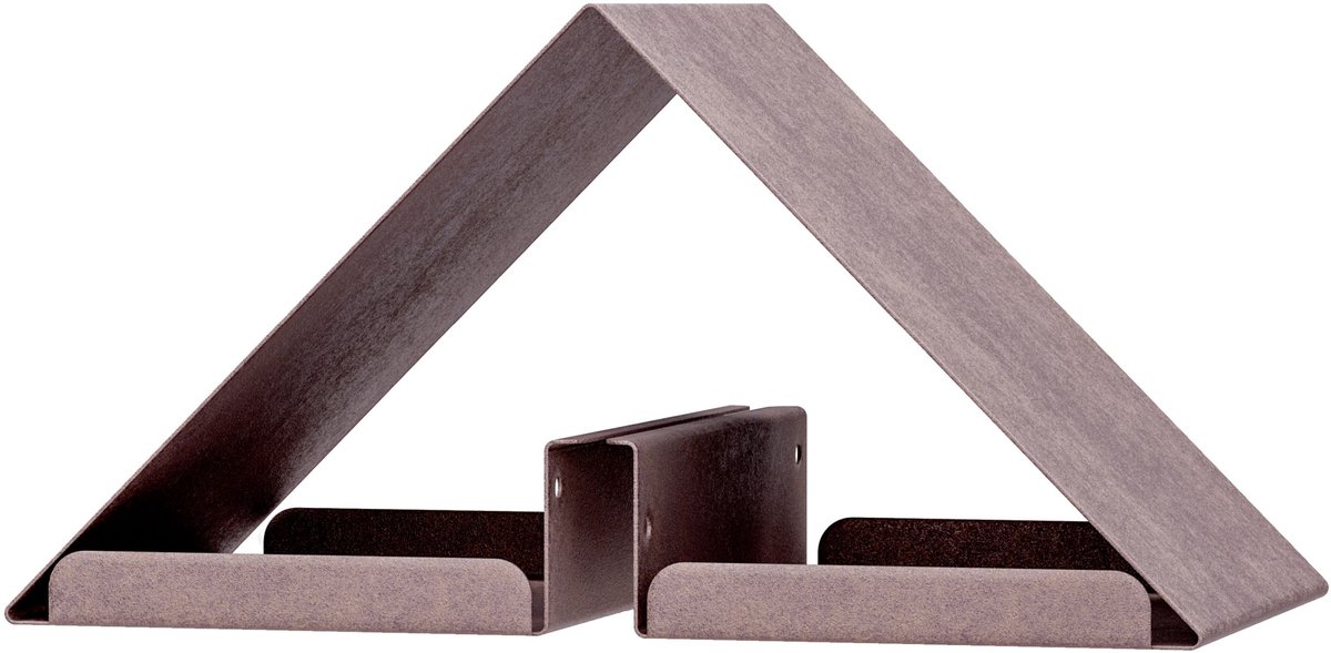 Alberts 355043 Vogelhuisje alleen dak | Nestkastje van staal in verschillende trendy kleuren | Vogelnestje om op te hangen of neer te zetten | Afmeting 315 x 180 x 160 mm
