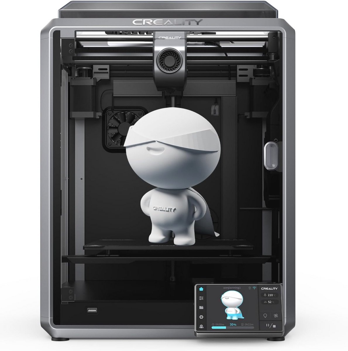 3D Printer met Hoge Snelheid en Automatische Nivellering - 220x220x250 mm Afdrukmaat, Flexibele Bouwplaat, 600 mm/s Max Snelheid