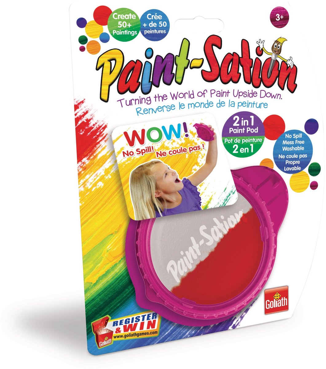 Goliath Paint-Sation 2-in-1 pod paars: verf zonder kliederen thumbnail 5