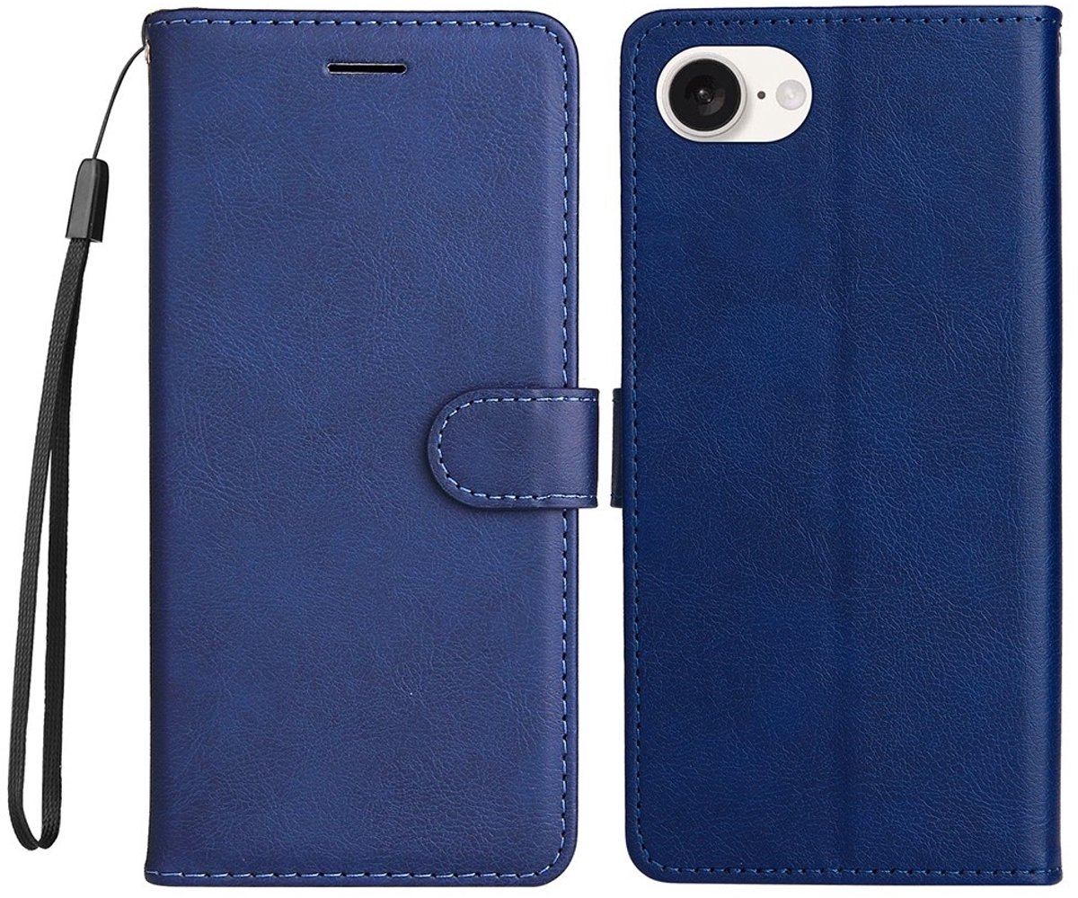 Coverup Hoesje - Geschikt voor iPhone 16e / 17e Hoesje - Coverup Book Case - Blauw