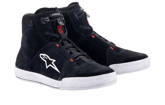 Alpinestars Chrome Zwart Cool Grijs Rood Fluo Motorschoenen - Maat 49/50 - Laars