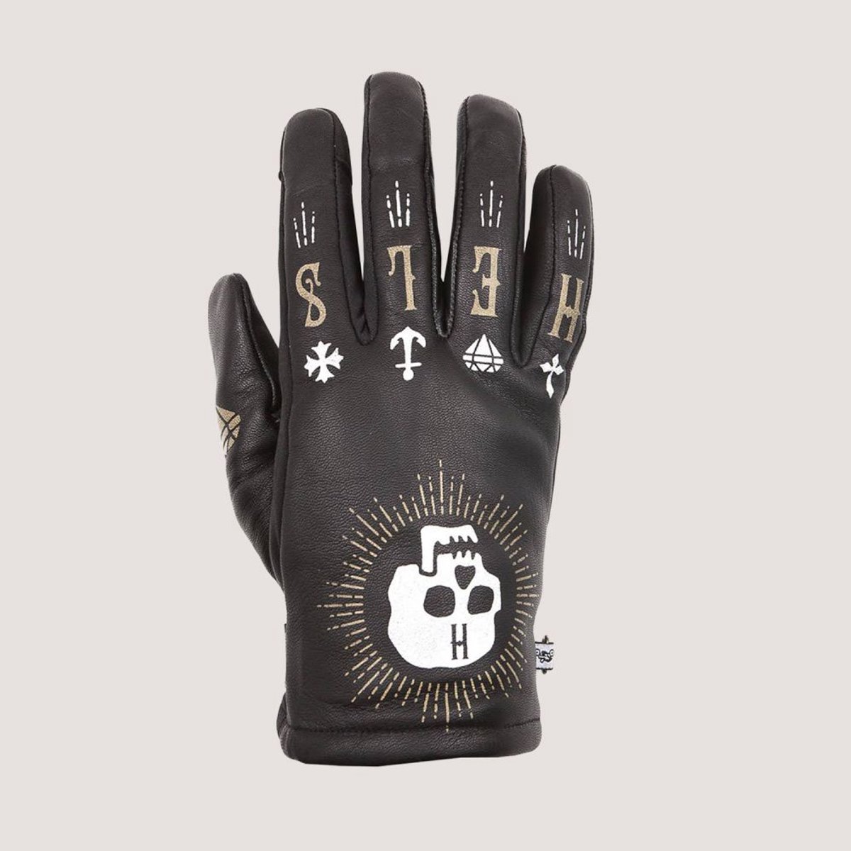 Helstons Kustom Zwart - Handschoen