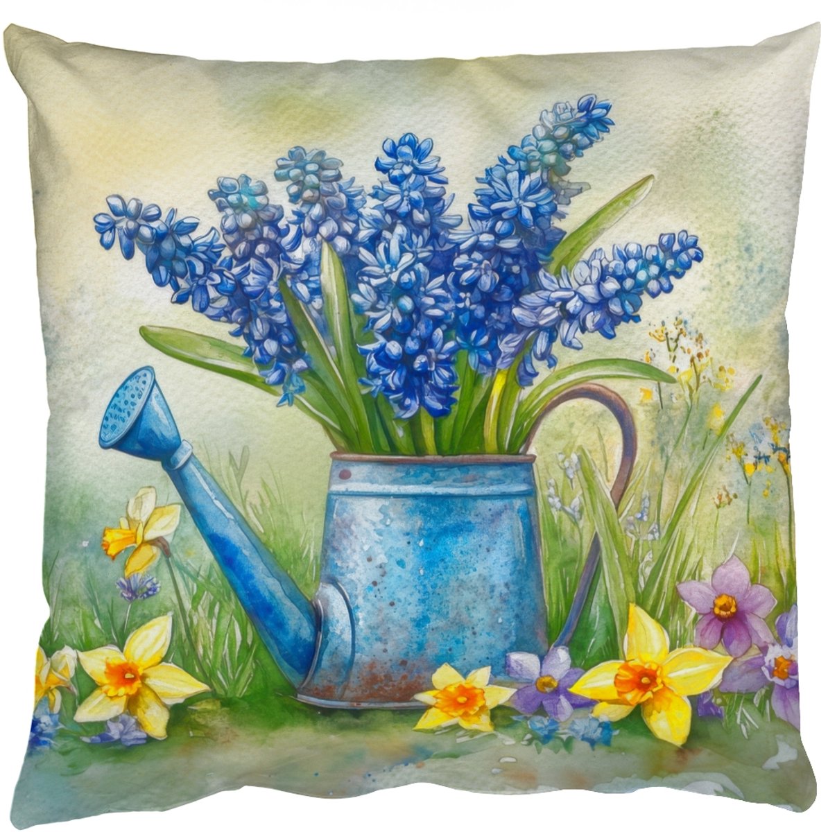 Sierkussens - Kussentjes Woonkamer - 40x40 cm - Gieter - Lavendel - Bloesems