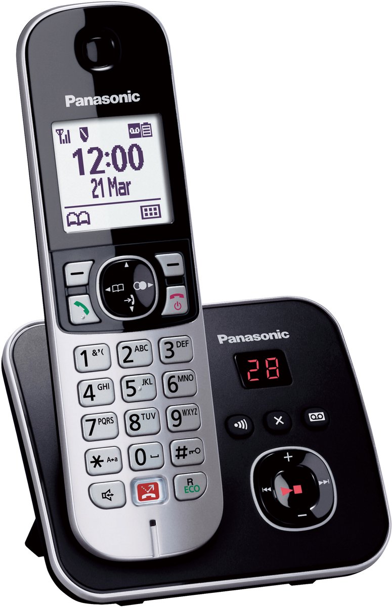 Panasonic KX-TG6861 DECT-telefoon Nummerherkenning Zwart, Grijs foto 3