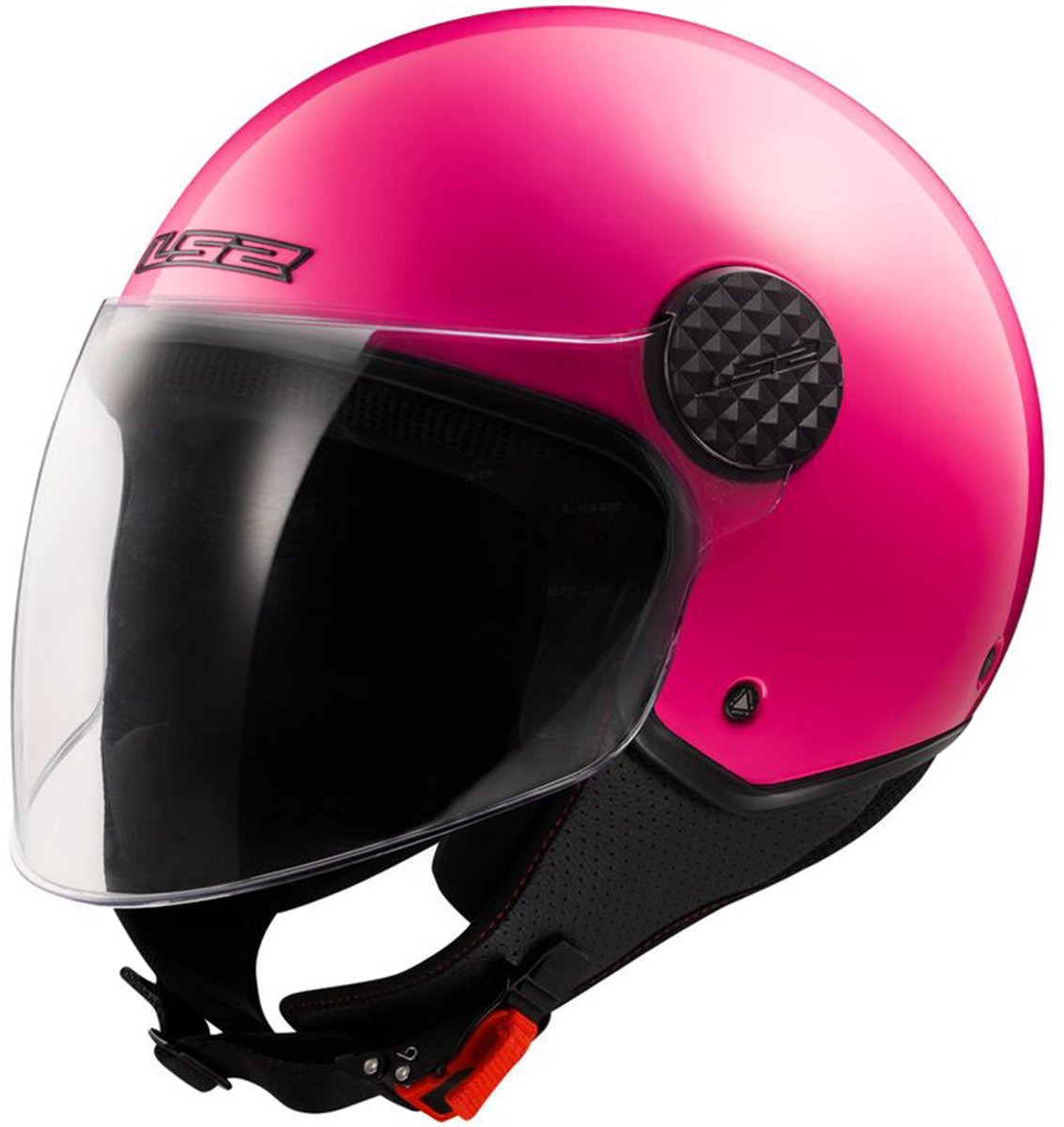 LS2 OF558 Sphere Lux II Solid Fluo Roze Jethelm - Helm