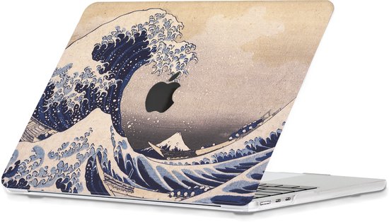 Housse Lunso pour MacBook Pro 16 pouces (2021-2024) - La Grande Wave d'Hokusai