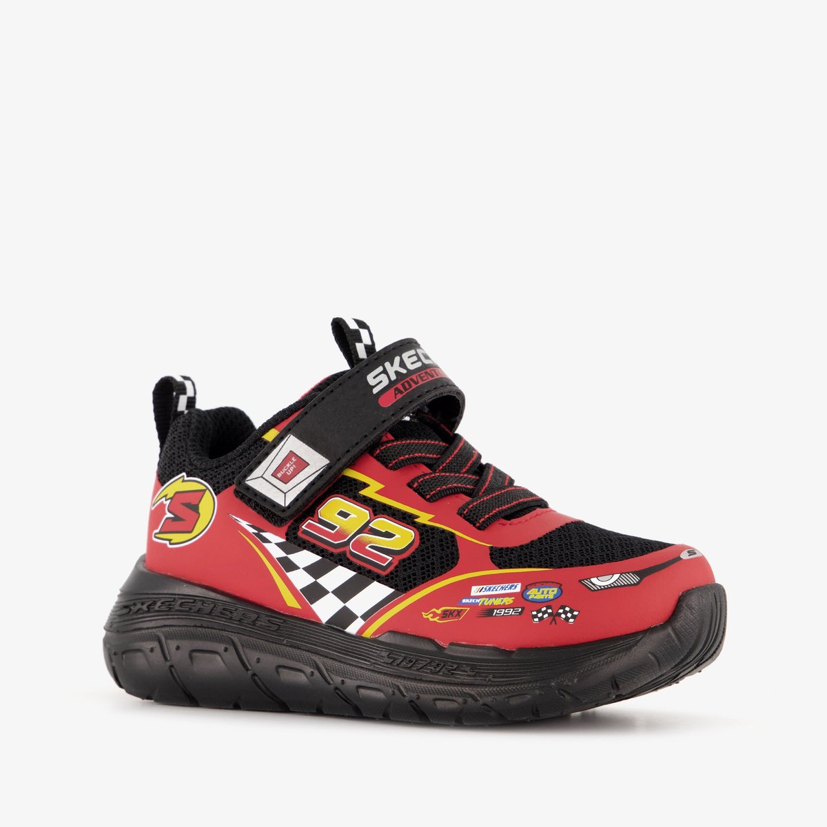 Skechers Skech Tracks Jongens Sneakers - Zwart/Rood
