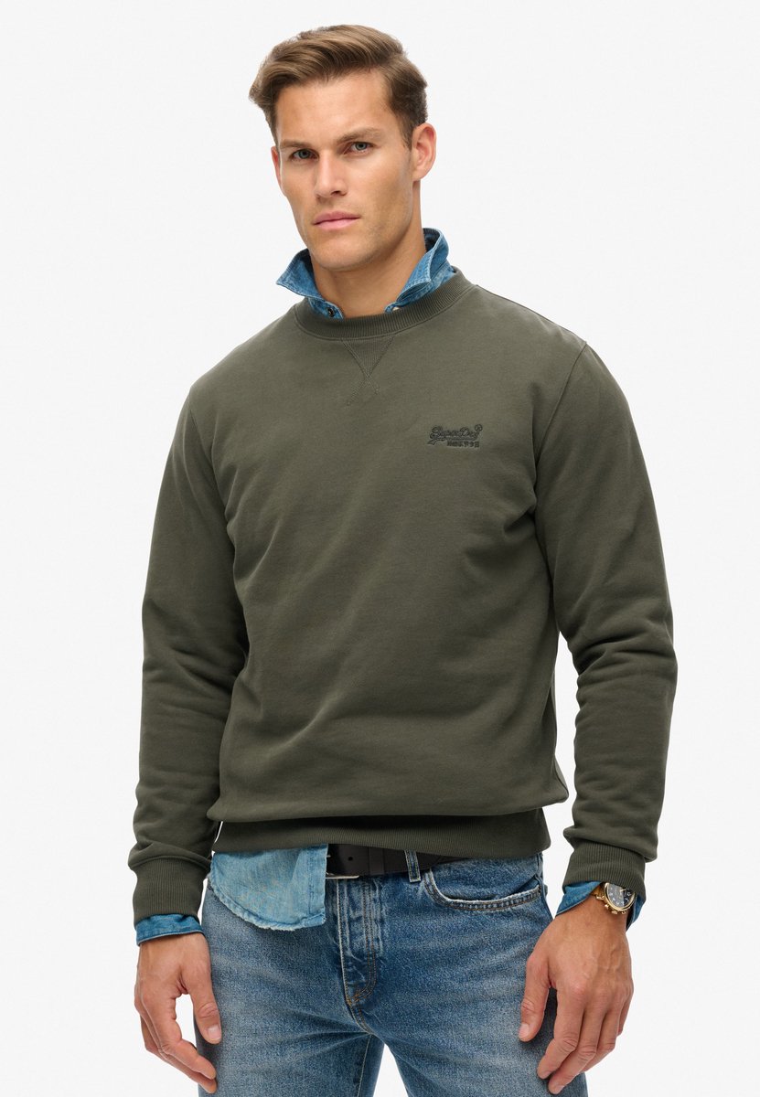 Superdry Sweater Slim Fit – 3XL Grote Maten Groen