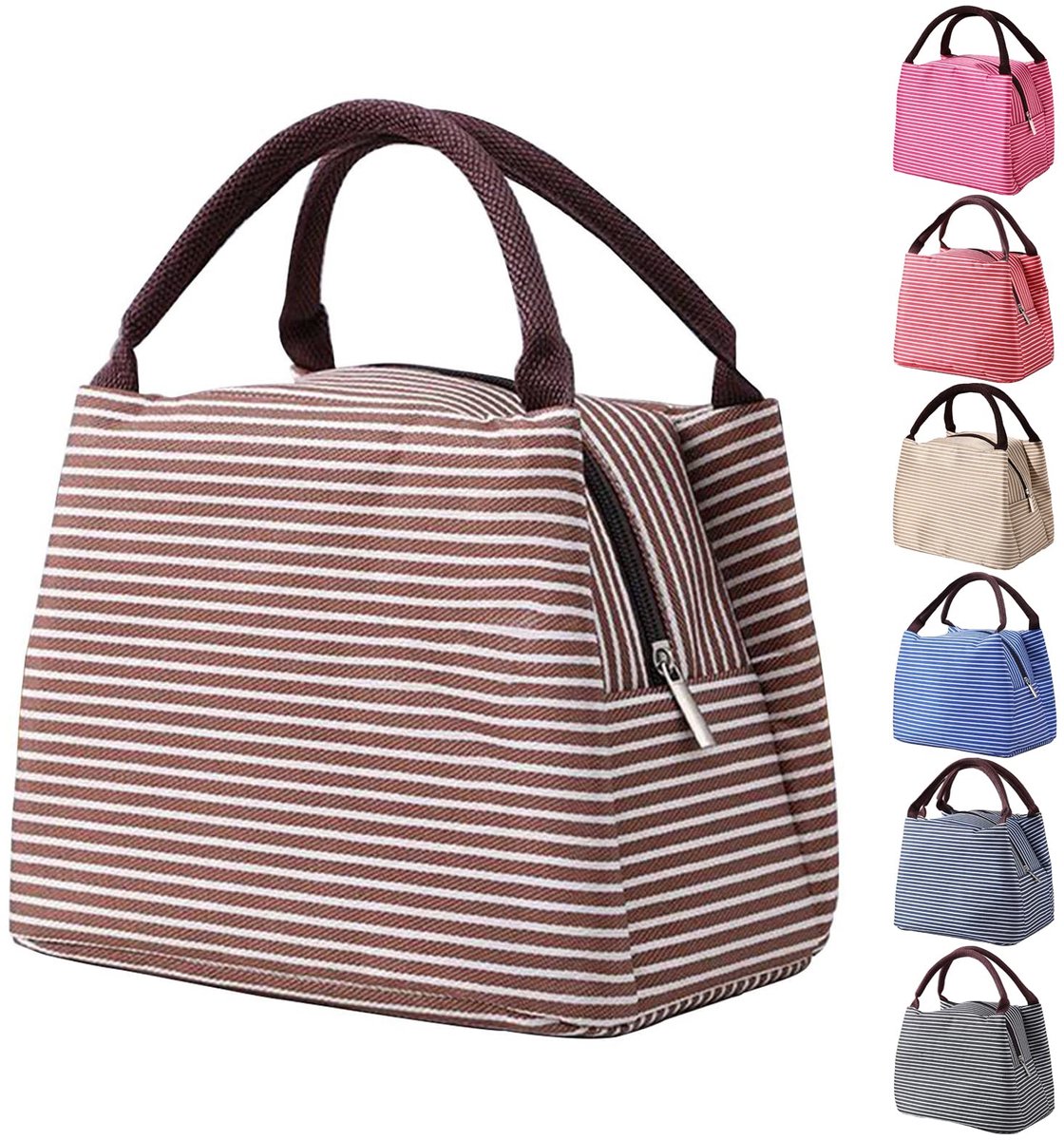 My Ninki ® Luxe Herbruikbare Lunchtas Met Isolatie Voor Alle Leeftijden En Gelegenheden, 5,5L Capaciteit