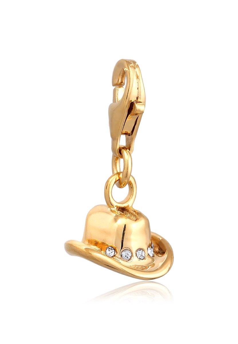 Elli - Bedel - Bedel met Steen Vrouwen Cowboyhoed Glazen Kristallen Xilion Geslepen Wit 925 Sterling Zilver - Dames