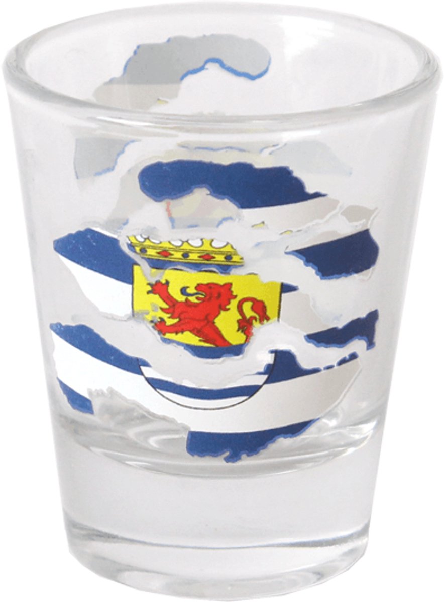 Borrelglas Zeeland eiland vlag - shotglas - borrelglaasje