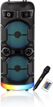 Bluetooth speaker - Party Speaker - Draadloze muziek Box - Speakers - Discolichten - LED verlichting - Bluetooth - Karaoke - FM radio