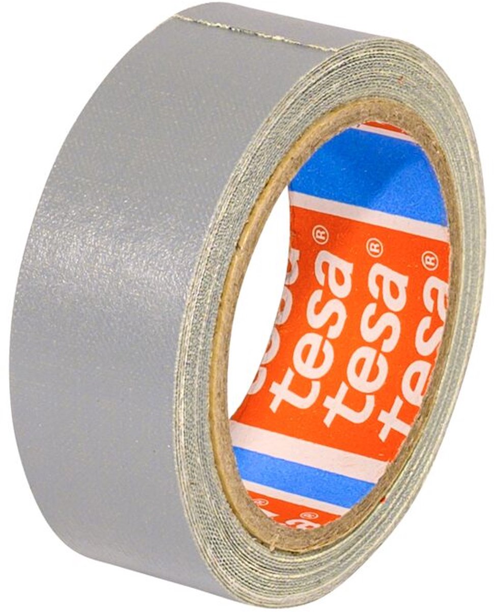 Plakband Tesa textiel 19mmx2.75m rood