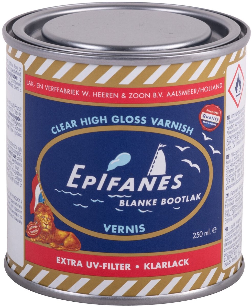 Epifanes Blanke Lak - Bootlak - Vernis - Extra UV-Filter - 250 ml