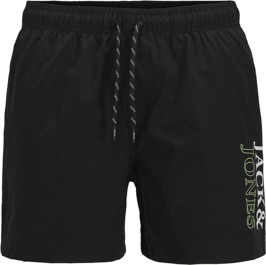 JACK&JONES JPSTMAUI JJSWIM DOUBLE LOGO AKM SN Heren Zwembroek - Black