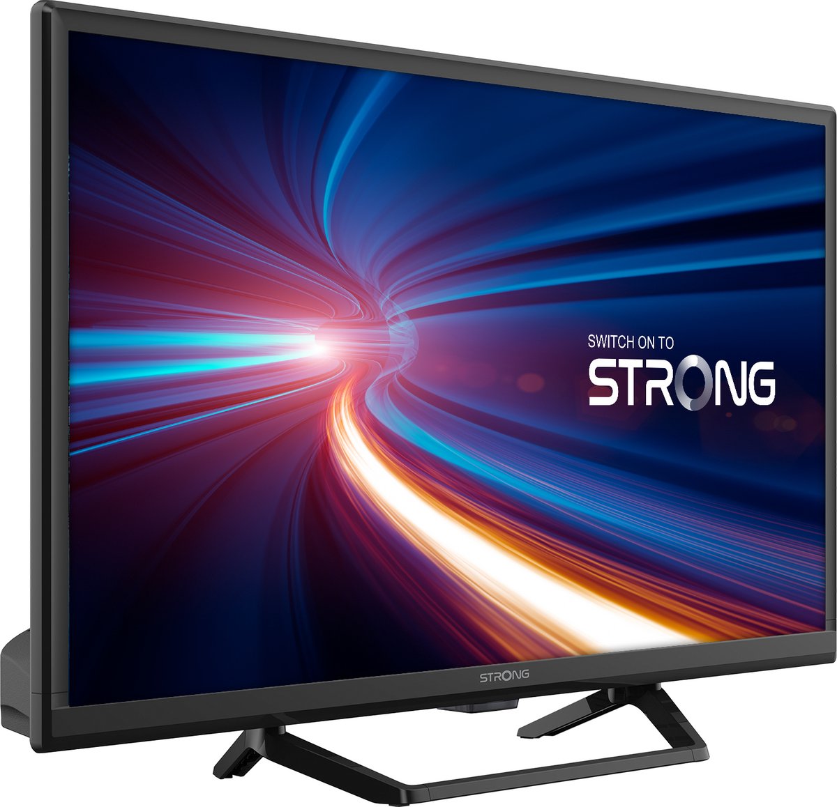 STRONG - TV 24” (60 cm) HD SRT24HE4023C - TV 12V Ideaal voor caravans, campers, boten - Drievoudige tuners - 2 Poorten HDMI (1 ARC) + 1 Poort USB + Mini-AV + Terrestrisch/Sat - Zwart - STRONG - €132,99