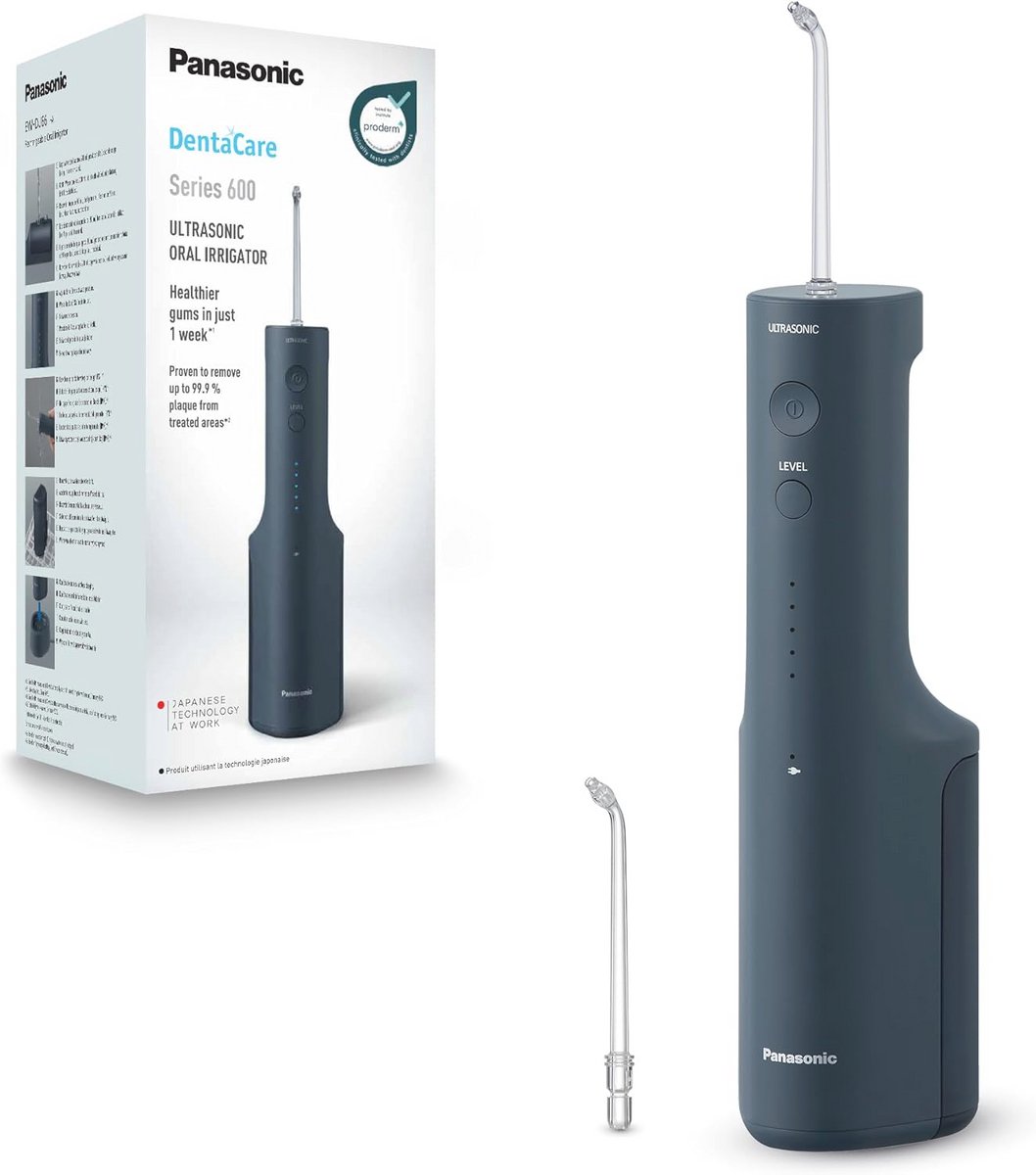 Ultrasone Monddouche voor Tanden met Waterreservoir en Drukniveaus - Ideaal voor Gezonde Tandvlees