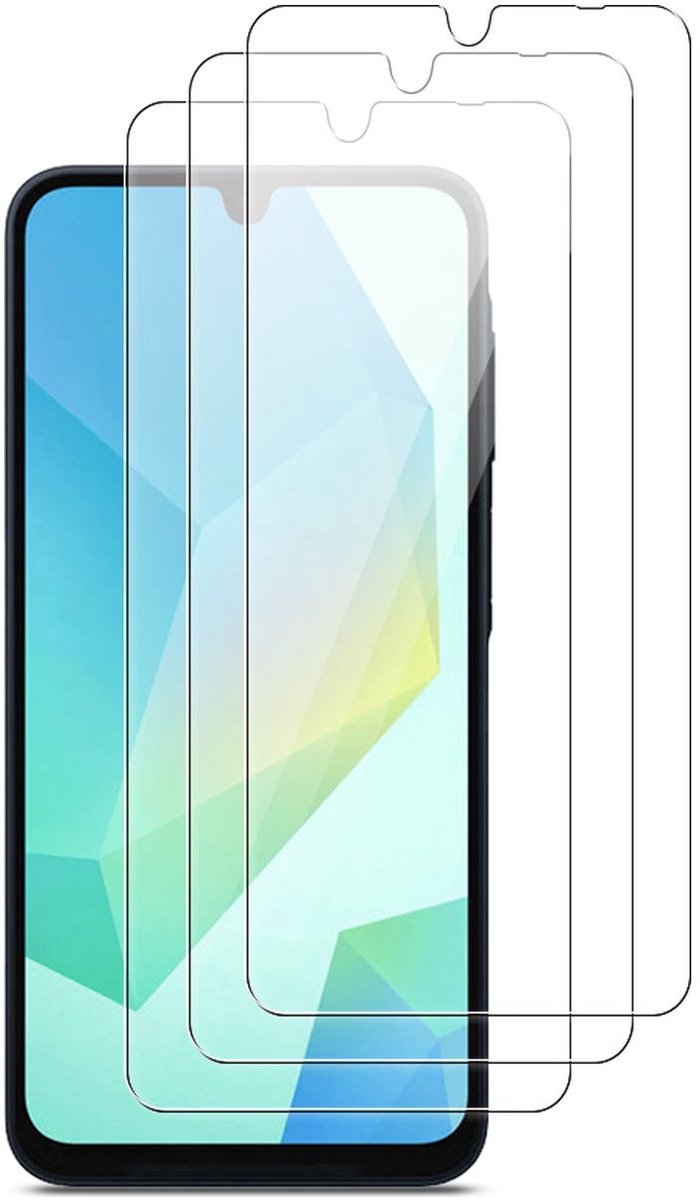 Mobigear Screenprotector geschikt voor Samsung Galaxy A16 | Mobigear Screenprotector Folie - Case Friendly (3-Pack)