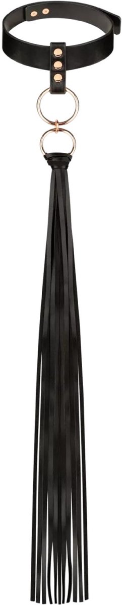 Choker zweep - Kunstleer - Zwart