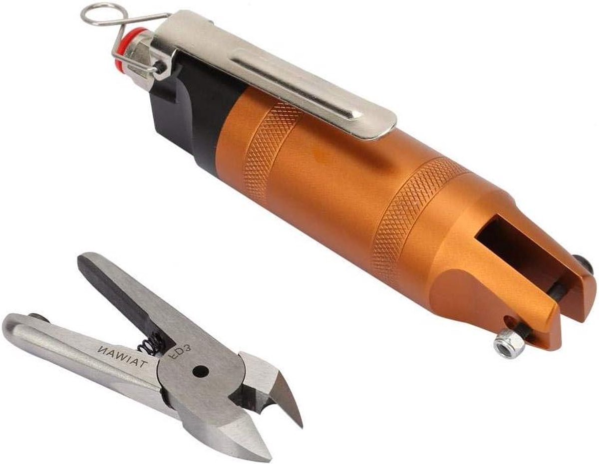 Pneumatic Diagonal Cutting Clamps Air Nipper - 2.6-4mm Cutting Capacity (HS10-FD3)