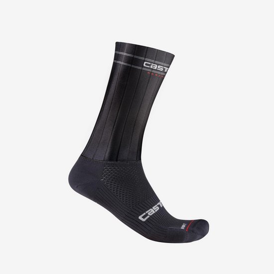 Chaussettes De Vélo Castelli Fast Feet 3 – Soudal QS 2025 – Blanc – Italiennes – Unisex