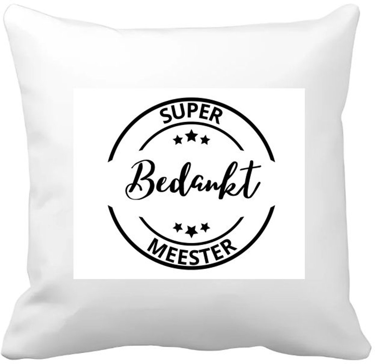 Akyol super bedankt meester Kussen hoes - Meester - een meester - school - verjaardagscadeau - afscheidscadeau - kado - gift - 40 bij 40 cm Multicolor