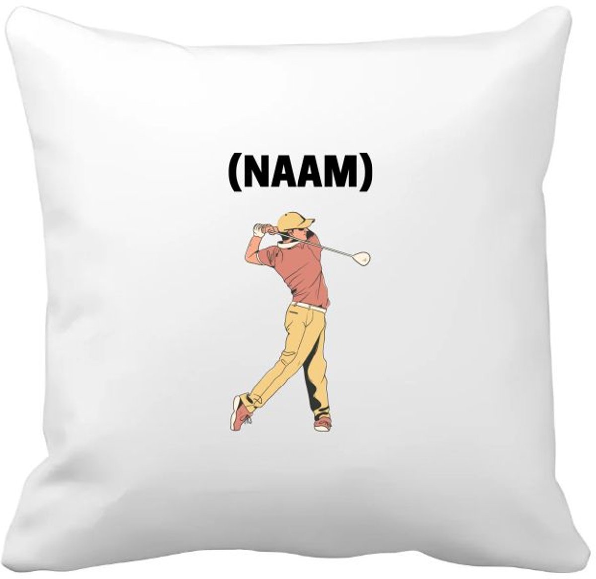 Akyol golf met eigen naam Kussen hoes - Golfen - golfer - sport - 40 bij 40 cm Multicolor