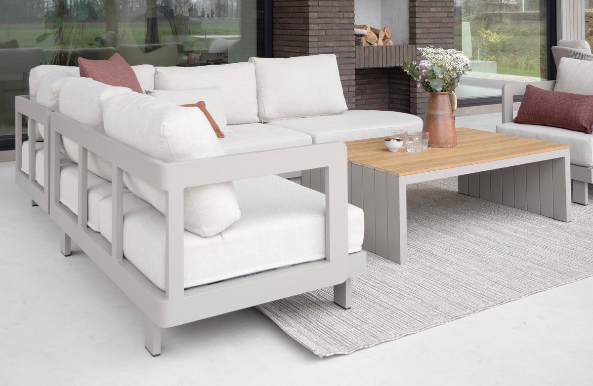 Hoek loungeset Tulum | 5-delig | Black