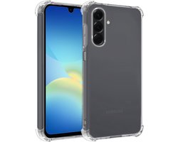 Hoesje - Geschikt voor Samsung Galaxy A26 - Sterk & Shockproof - Siliconen Shock Case - Hoes Cover - Telefoonhoes - Transparant