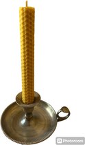 100 stuks honingbijenwaskaarsen No80: gele gebedskaarsen, rituele kaarsen, staafkaarsen, tafelkaarsen van pure bijenwas, voor sfeervolle rituelen, 18,5 cm
