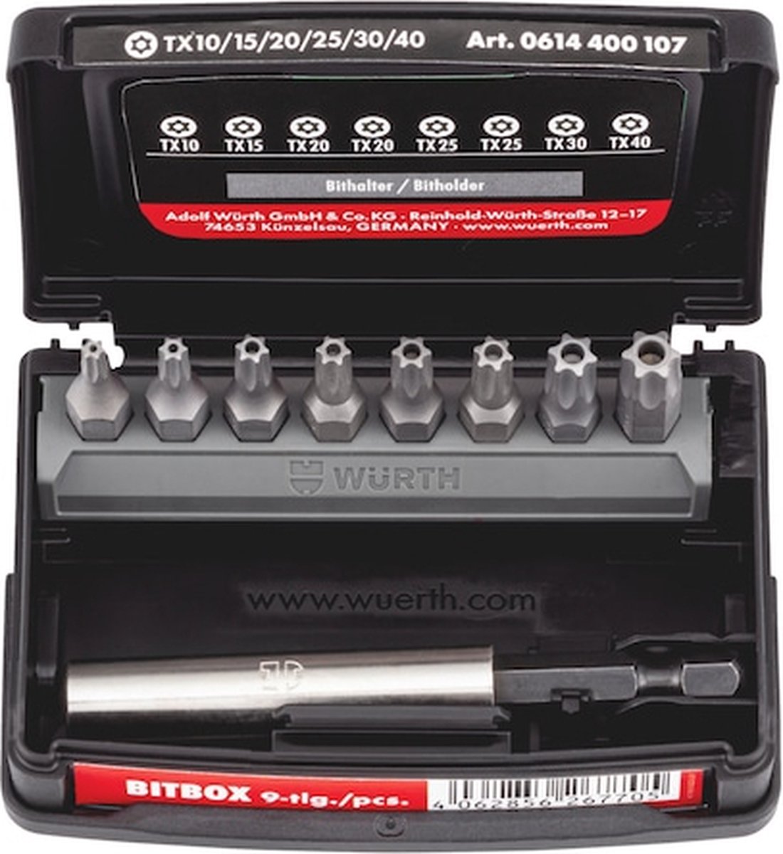 Wurth - Bitbox, grootte 1 9-delig - Bitbox, grootte 1 9-delig -