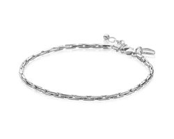 ZINZI zilveren schakel armband 2,3mm breed 18-21cm ZIA2648
