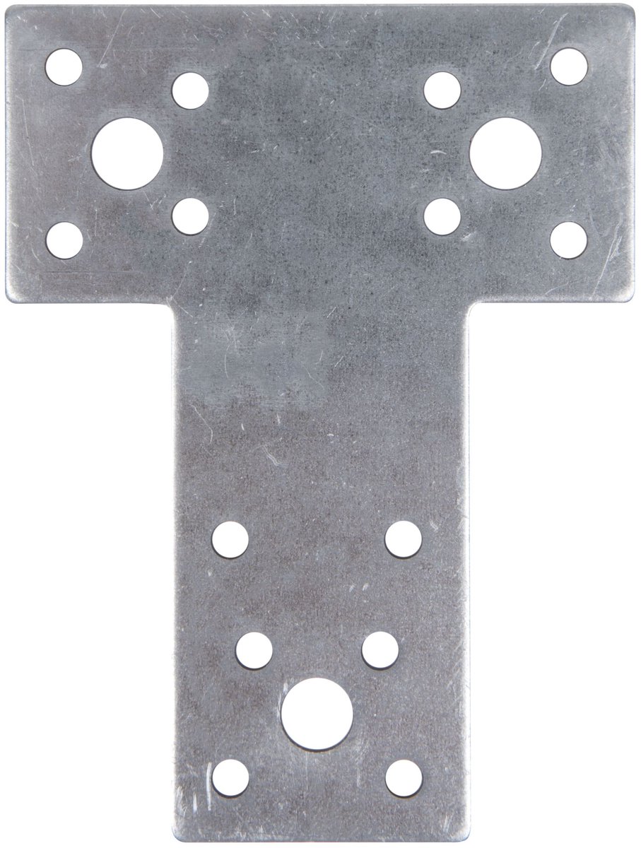 20x platte connector van Alberts, 80 x 106 x 38 mm, sendzimir verzinkt, platte beugel
