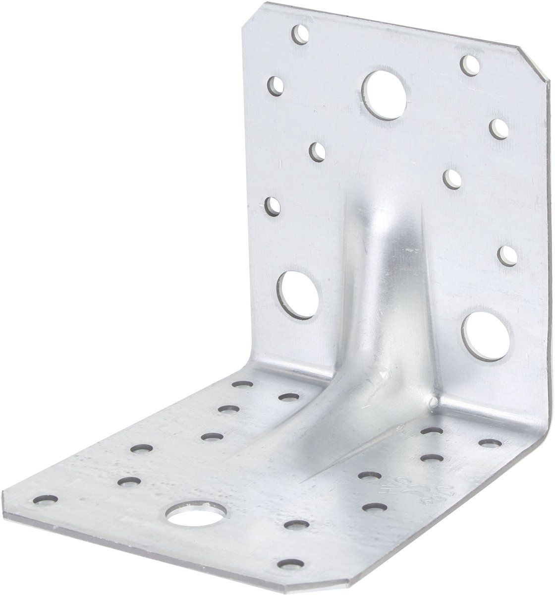 Alberts 846626 hoekanker extra sterk met rib | sendzimir verzinkt | 105 x 105 x 90 mm | Set van 24