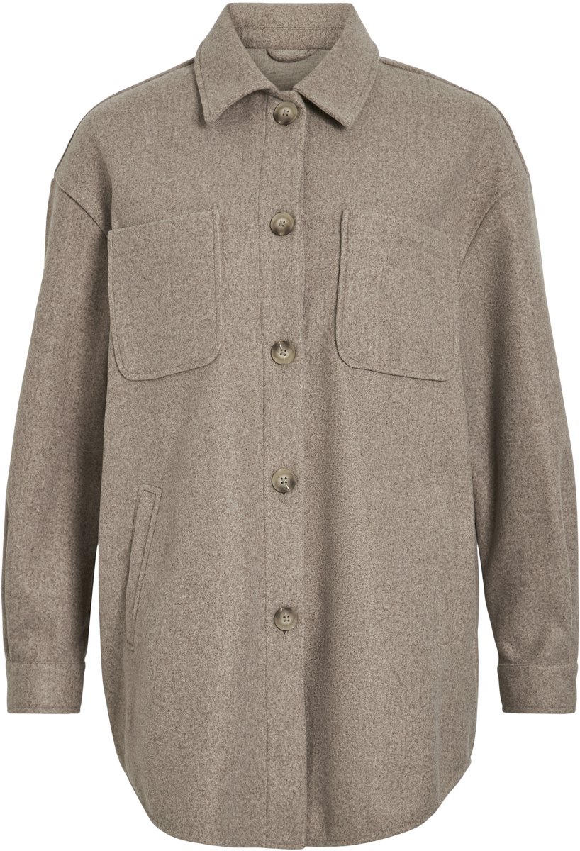 VILA - VIKIMMI SHIRT L/S JACKET - NOOS - Dames - Gewatteerde jassen