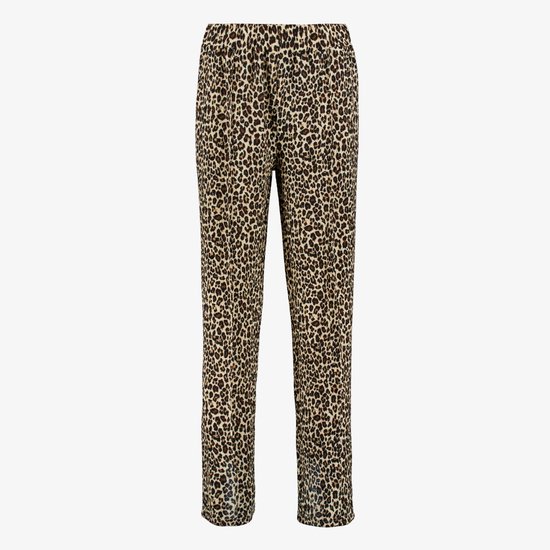 TwoDay dames pantalon met panterprint beige - Maat L