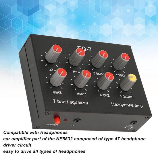 7-bands Geluidsequalizer, 7-bands Auto-audio-Equalizer, uitgangsingang 12dB Hoge Basaanpassing Tweekanaals Digitale Equalizer, Subwoofer-audiosystemen 7-bands Geluidsequalizer, 7-bands Auto-audio-Equalizer, uitgangsingang 12dB Hoge Basaanpassing Tweekanaals Digitale Equalizer, Subwoofer-audiosystemen