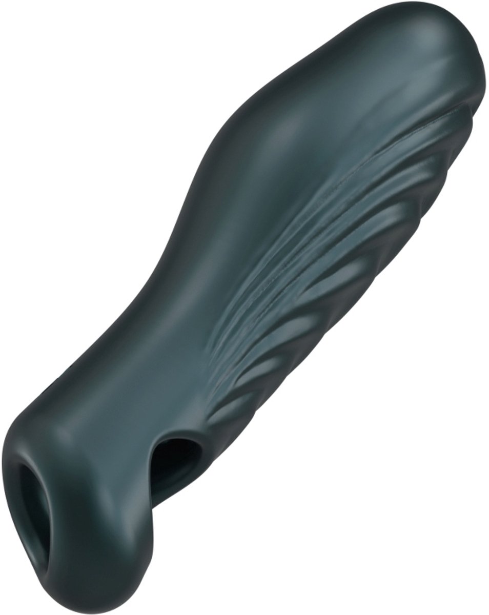 ManWan - Ryzer - Penis Extender en Zachte Masturbatie Sleeve - Pine Grey