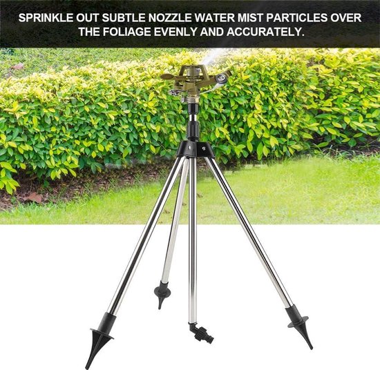 Foto: 4x pulserende sproeier metaal cirkelsproeier sectorsproeier tuinsproeier