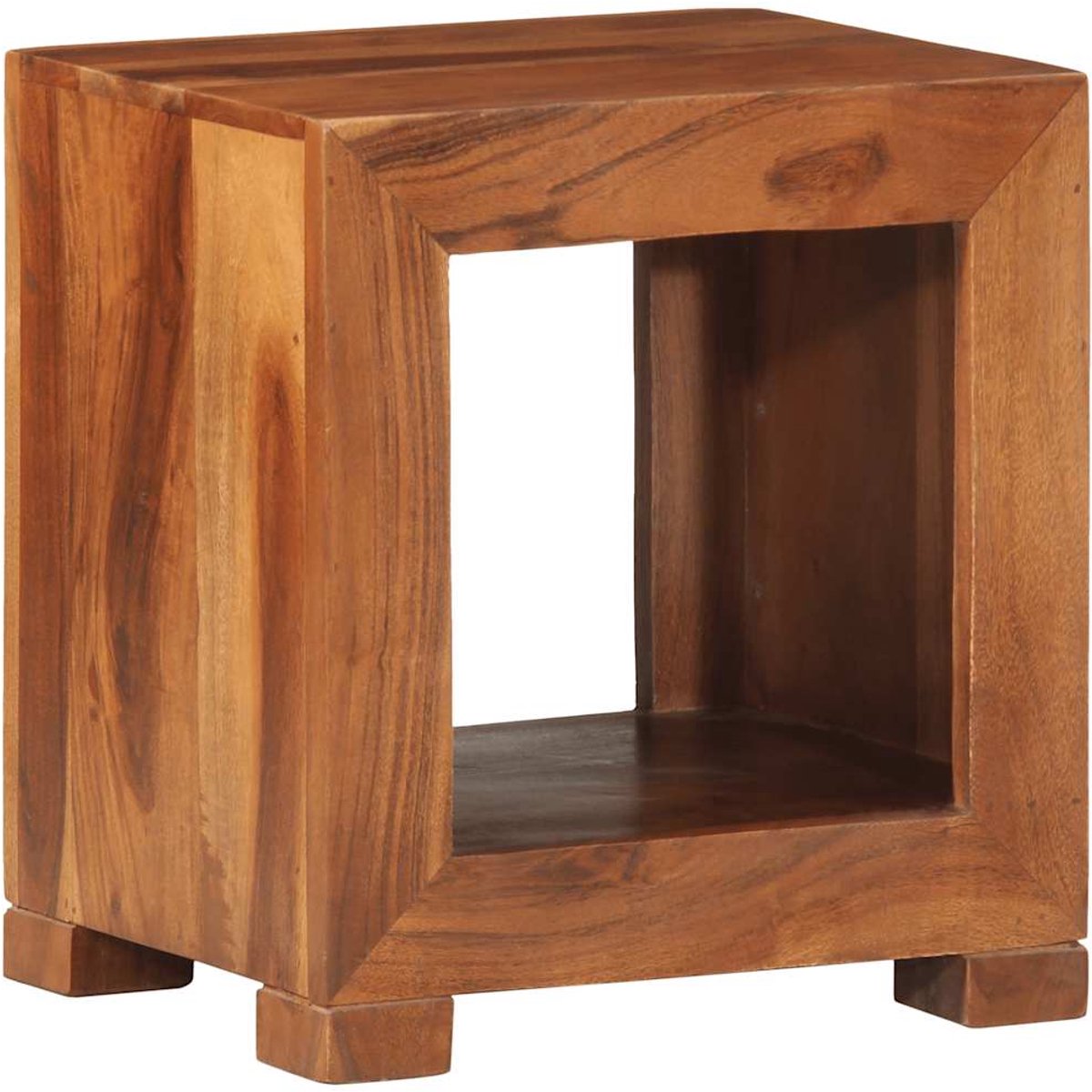 vidaXL Bijzettafel - 37x29x40 - cm - massief - acaciahout bruin