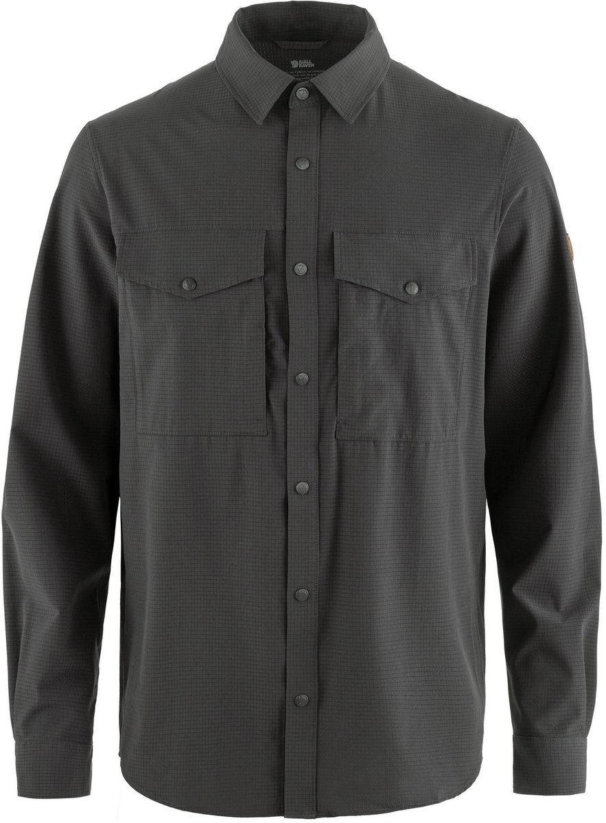 Fjällräven Abisko Trekking Shirt – Outdoor Kleding Fleeces en Truien Overhemd lange mouw Grijs