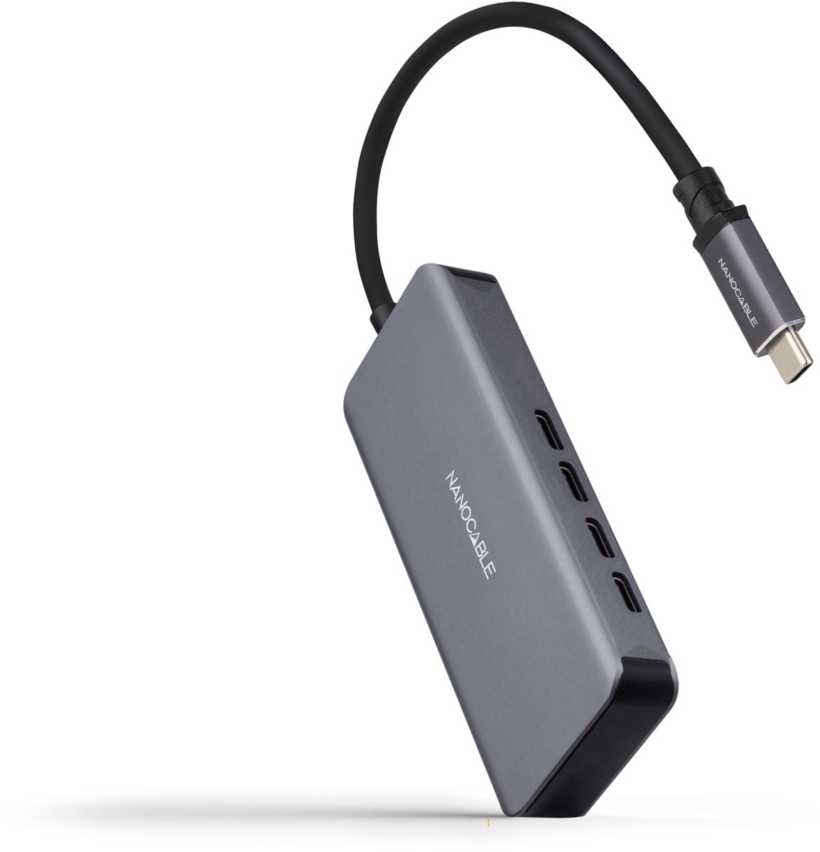 Nanocable 10.16.4504 interface hub USB 3.2 Gen 1 (3.1 Gen 1) Type-C 5000 Mbit/s Grijs