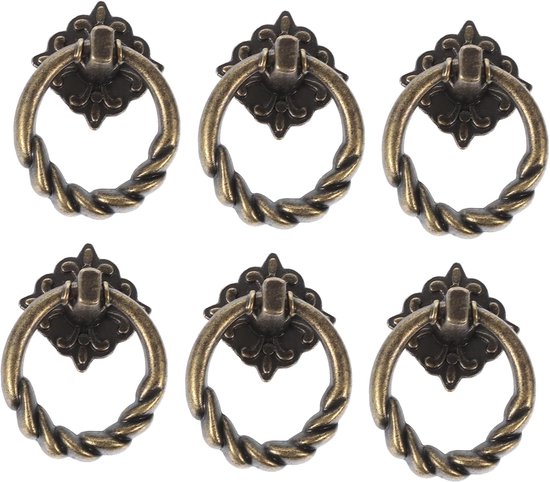 4 STUKS Lederen Meubelknoppen, Handvatten van Lederen Meubels, Bruin Lederen Meubelgreep, Handgemaakt Vintage Meubelgreep, Voor badkamers, Kasten, Deurklinken (Bruin