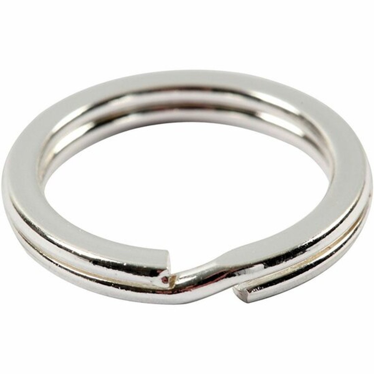 Verzilverde Splitringen - Stevige Metalen Ringen Voor Sieraden Maken & DIY Accessoires - Hoogwaardige Kwaliteit - Perfect Voor Sleutelhangers & Bedels - Ø15 mm - Set Van 15 Stuks