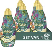 Bol.com Robijn Klein & Krachtig Collections Vloeibaar Wasmiddel - Color Paradise Secret - 4 x 19 wasbeurten - Voordeelverpakking aanbieding