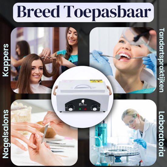 BenjaBeauty Sterilisator - kappersschaar - bokkenpootje nagels - pedicure - manicure - 2 L van BenjaBeauty — afbeelding 5
