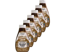 Skinny Food Co | Zero Calorie Syrup | Hazelnut Praline | 6 stuks | 6 x 425 ml