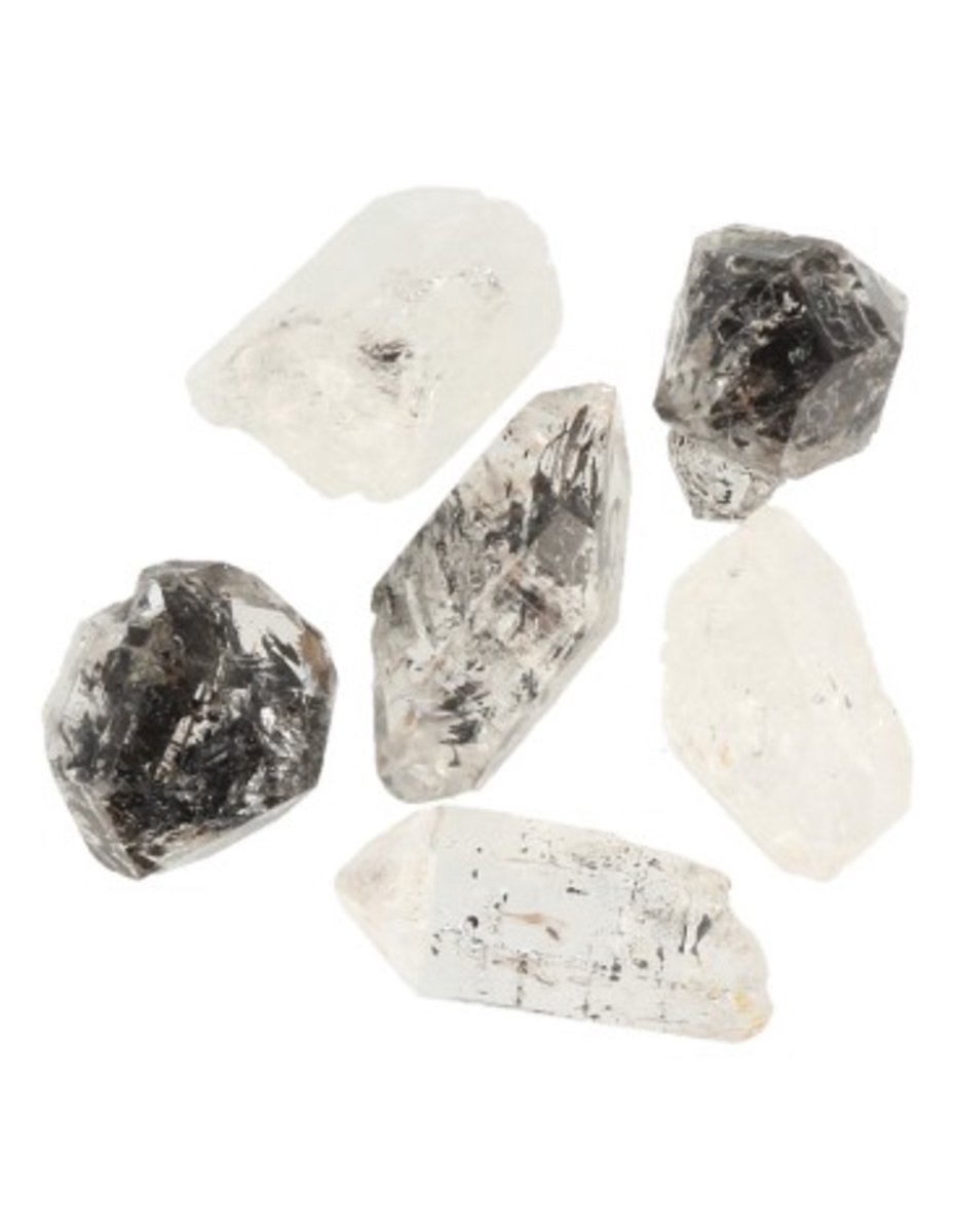 Ruben Robijn Herkimer diamant per stuk 1 - 1,5 gram Transparant