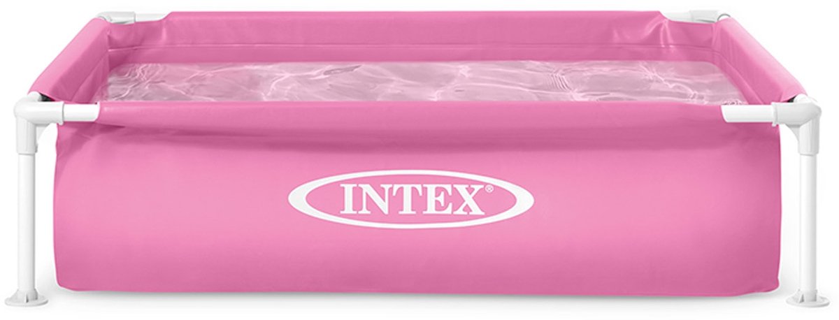 Intex Mini Frame Pool - Opzetzwembad - 122 x 122 x 30 cm - Roze — afbeelding 6