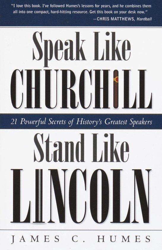 Speak Like Churchill, Stand Like Lincoln - cover